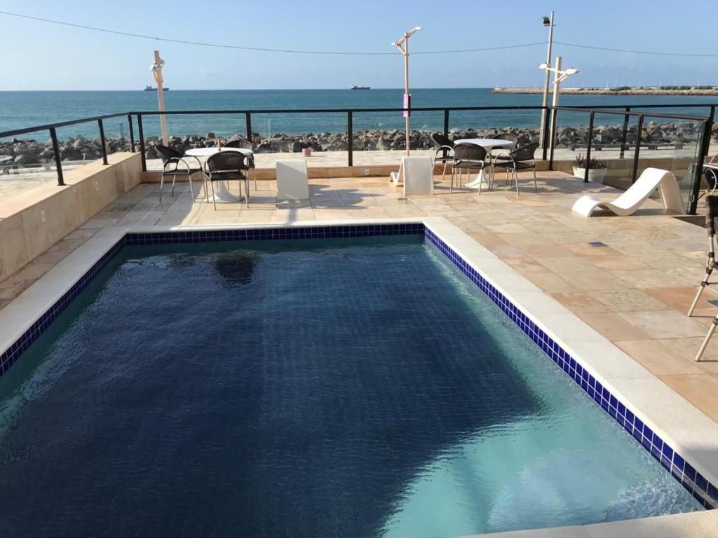 Апартаменты 804 Lindo Flat Mobiliado Com Vista Lateral Mar Na Praia De Iracema Форталеза Экстерьер фото